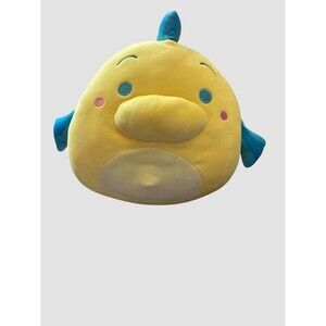 Squishmallow 10” Flounder Disney The Little Mermaid Plush Official Kellytoy NWT